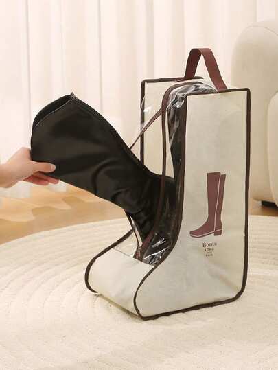 1 Pieza Organizador de almacenamiento de zapatos, Cubierta de zapatos a prueba de polvo, Bolsa de almacenamiento de cubiertas de zapatos, Maleta Botas Cubierta de zapatos Bolsa, Elegante Bolsa de almacenamiento de zapatos Viaje Hogar No tejido Bolsa de botas