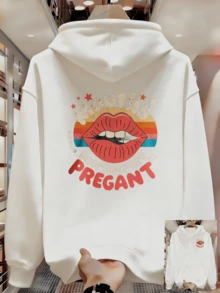 Hoodie Suitable For Autumn And Winter - 白色 - 查看 8