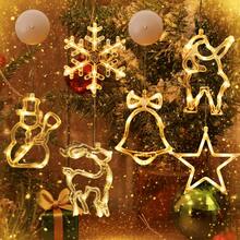 圣诞装饰灯 LED 窗户吸盘吊灯 驯鹿铃铛 房间派对 圣诞节 情人节装饰灯,装饰花束仙女灯,节日装饰,节日照明,家居装饰 圣诞装饰 房间装饰 冬季圣诞装饰 家居圣诞礼物 圣诞装饰 - 黃色 - 查看 2