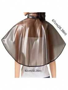 1件防水染发护发披肩，造型披肩，烫发披肩，美发工具，美发配饰及造型工具，旅行必备 - 灰色 - 查看 6