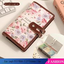 2024 Floral Oil Painting Card Holder - Vintage Women's Wallet, Multi-Card Slots, Large Capacity ID Card Holder, RFID Blocking Wallet, Can Hold Over 20 Cards - Multicolor - View 16