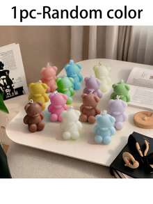 9/4pcs Cute Mini Bear DIY Scented Candles Graduation Birthday Gifts ,Room Decoration,Home Atmosphere - Multicolor - View 26