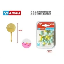 Pack de 30 Chinchetas Metálicas Extra Resistentes para Corcho, Pared y Pizarras, Ideales para Colocar Notas, Fotografías, Recordatorios y Documentos, Perfectas para Organización, Decoración y Uso Diario en Oficina, Escuela y Hogar - Multicolor - Ver 4