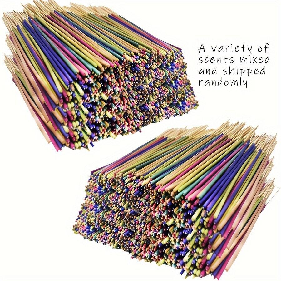 Palitos de incienso surtidos al por mayor - Salvia, Lavanda, Rosa, Flor de Cerezo, Hierba Limón y Jazmín | Fragancia duradera para el hogar y al aire libre | Opciones al por mayor: 60/90/120/180/360/500/800/1499 piezas