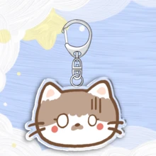 1pc Cute Cat Cartoon Acrylic Keychain/Gift For Couples And Fans/Car Key Chain/Bag Pendant - Multicolor - View 13