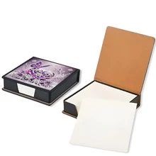 1 套：花卉图案钻石画、5 件不对称水晶装饰、黑色 PU 笔记本（含 160 张笔记）- 家庭/办公室/学校用品和工艺文具、节日礼物