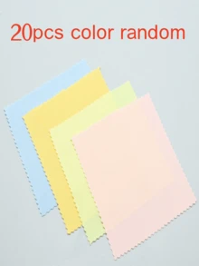1/5/10/20 Pcs Ultra Fine Microfiber Cleaning Cloths, Suitable For Glasses, Camera Lenses, Smartphone Screens, Statues, Jewelry And Glassware. Thick And Soft, Odorless, Random Colors, Christmas Theme. - Multicolor - View 8