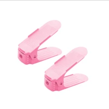 2 Pieces Modern Adjustable Double Layer Plastic Shoe Rack, Stand Alone Shoe Rack, Double Layer Shoe Rack For Wardrobe Organization, Plastic Space Saving Slot Organizer, Upper Double Layer Integrated Shoe Rack With Adjustable Home Storage Box - Multicolor - View 16