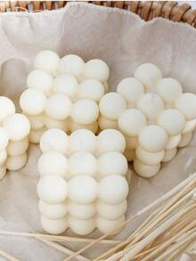 1个泡泡立方体蜡烛，香氛蜡烛，美观的大豆蜡烛，家居香氛蜡烛，芳香疗法装饰蜡烛，可爱房间装饰，卧室装饰，婚礼中心装饰品，返校宿舍装饰，情人节、生日礼物