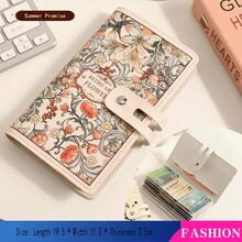 2024 Floral Oil Painting Card Holder - Vintage Women's Wallet, Multi-Card Slots, Large Capacity ID Card Holder, RFID Blocking Wallet, Can Hold Over 20 Cards - Multicolor - View 18