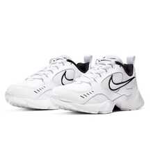 Nike 耐克女款 Air Heights 复古厚底运动鞋，缓震低帮休闲运动鞋，CI0603-102 - 白色 - 查看 1