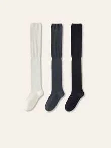 1/2/3 双层女士过膝袜，夏季长筒袜，秋冬季薄款高筒袜，防滑，小腿不紧绷，冬季长筒袜搭配长靴，JK裙，Y2K。