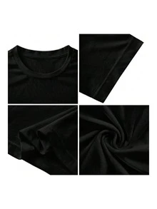 Overlord New Unisex T-Shirt Overlord Ainz Ooal Gown Anime Manga Graphic Tee - 黑色 - 查看 3