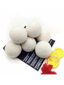 100% 天然可重复使用洗衣球 - 防静电柔顺球，温和呵护衣物，适用于轻柔洗涤程序 | 趣味设计 | 烘干球 | 家居必备套装，天然柔顺剂，防皱，去除宠物毛发，烘干纸张，烘干球 - 杏色 - 查看 4