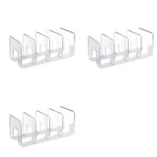4pcs Transparent Acrylic Storage Rack | Multi-Purpose Organizer Shelf, Suitable For Wardrobe, Desk And Entryway - Organize Clothes, Clear Desk, Display Keys/Bags, Fashionable Transparent Design, Maximize Space Utilization - Clear - View 15