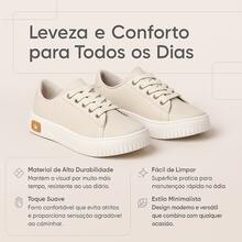 Women's Ultra Comfortable Casual Sneakers | Stylish Modern Urban Design, Casual Lace-Up Outdoor - 米色 520 - 查看 4