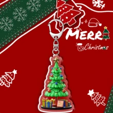 1pc Christmas Gift Cartoon Acrylic Keychain/Gift For Couples And Fans/Car Key Chain/Bag Pendant - Multicolor - View 20
