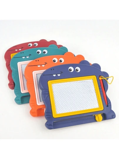 Prancheta magnética em preto e branco, prancheta pequena com desenho de dinossauro (mini prancheta, não recomendada para crianças).