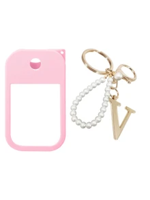 2个/1个（30毫升）免洗洗手液喷雾瓶保护套，26个金色珍珠字母喷雾瓶标记笔，硅胶喷雾瓶防摔防撞保护套，带钥匙扣设计，方便携带，可轻松挂在包包、钥匙或儿童背包上，耐磨、防水、可水洗、可重复使用，适用于免洗洗手液喷雾瓶，旅行、户外活动、礼品、万圣节礼物、圣诞节礼物。 - 粉色 - 查看 21