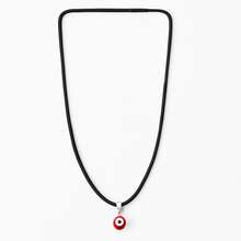 Cordão De Pescoço Olho Grego Vermelho Redondo 0,5 cm - Vermelho - Visão 1