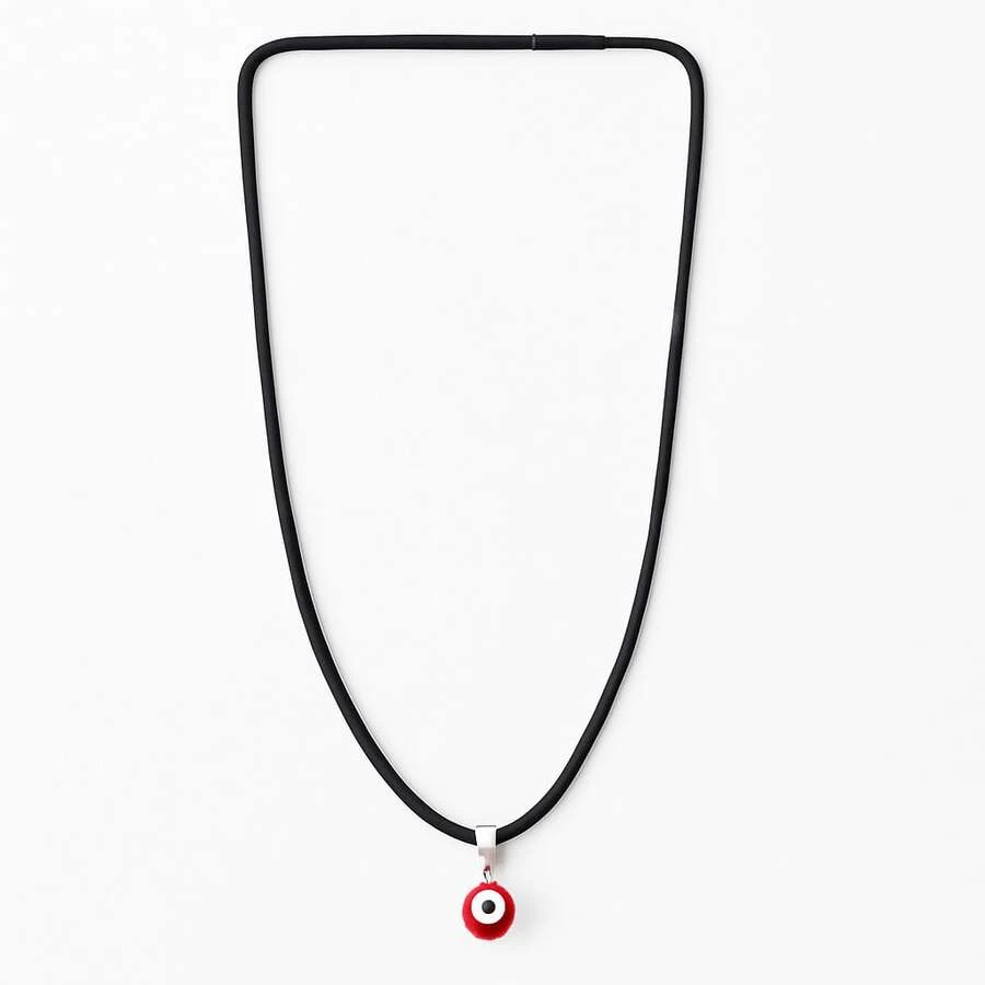 Cordão De Pescoço Olho Grego Vermelho Redondo 0,5 cm - Vermelho - Visão 1