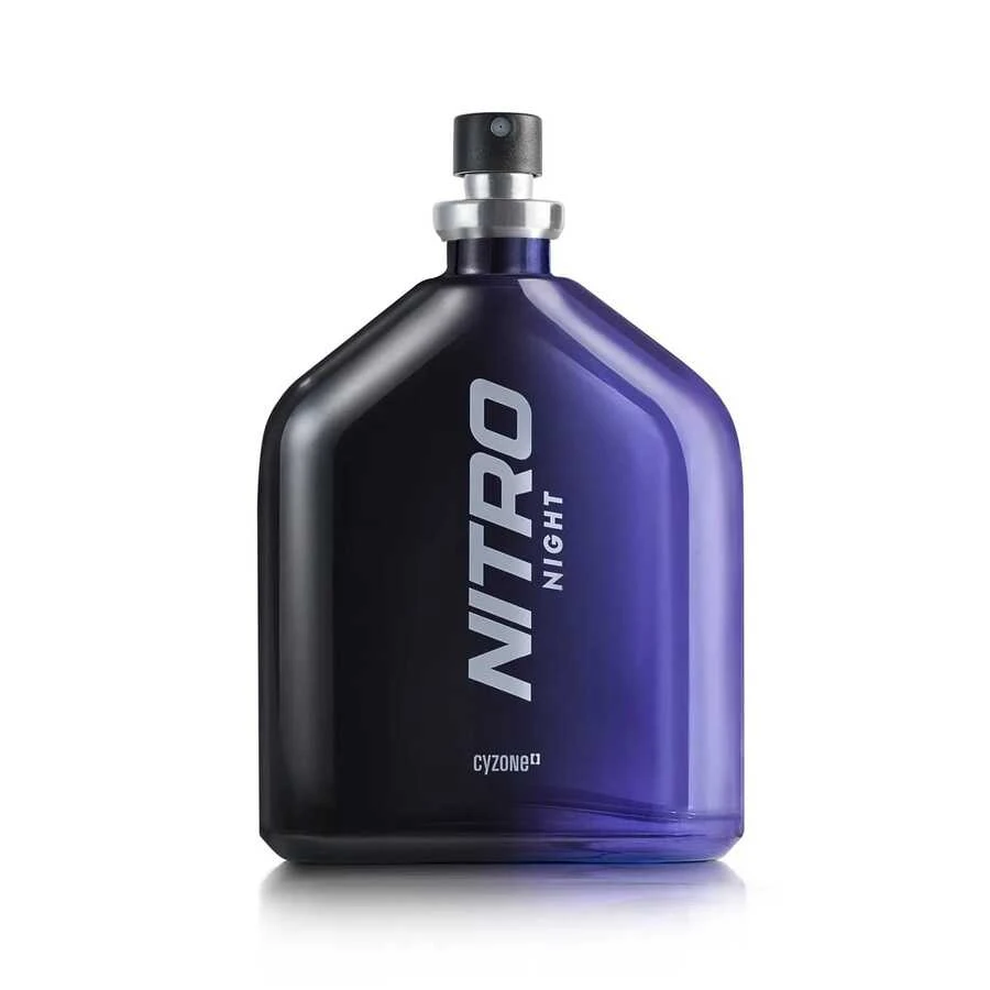 Perfume Con Atomizador Para Hombre – Nitro Night – Aroma Herbal Aromático – Con Notas De Jengibre, Vetiver Y Ambar - Cyzone – 100 Ml - - Fresco - Ver 1