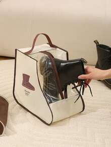 1 Piece Shoe Storage Organizer Dustproof Shoe Cover Shoe Cover Storage Bag Luggage Boots Shoe Cover Bag Elegant Shoes Storage Bag Travel Home Non Woven Boot Bag - Nhiều màu - Xem 4