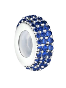 1 PC Silver Plated Blue Flower Butterfly Love Moon Cross Pendant Charm Pendant Ball Suitable For Bracelets DIY Women's Jewelry - Silver - View 15