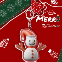 1pc Christmas Gift Cartoon Acrylic Keychain/Gift For Couples And Fans/Car Key Chain/Bag Pendant - Multicolor - View 7