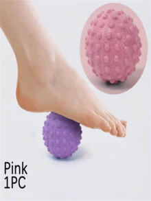 1 Peça Bola de Massagem, Para Relaxamento Muscular, Pés, Pescoço e Ombros - Aliviar a Fadiga, Tecido Profundo, Melhorar a Circulação Sanguínea - Massageador Sólido de Fitness e Yoga, Guardião da Saúde Física - Multicolorido - Visão 4