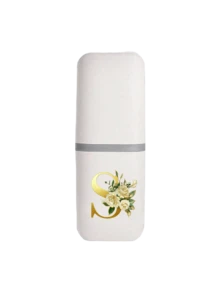 Soporte para cepillo de dientes portátil en color oro rosa, mantiene tu cepillo de dientes limpio y fácil de transportar. Estante para cepillo de dientes para viajes, tapa de vaso portátil para cepillo de dientes, apto para viajes, campamentos, viajes de negocios y escuela, vaso multiusos para cepillo de dientes, vaso de lavado portátil, set de almacenamiento de cepillo de dientes y artículos de tocador, caja de almacenamiento de artículos de tocador minimalista, artículo de viaje esencial, accesorio de baño, artículos del hogar y almacenamiento (blanco) - Multicolor - Ver 21