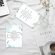 Tarjetas de felicitación personalizadas, notas de agradecimiento personalizadas, tarjetas de mensajes, tarjetas de boda y fiesta de cumpleaños, etiquetas de nombre de evento, tarjetas de regalo personalizadas - Carta de agradecimiento - Ver 3