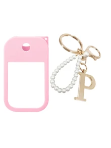 2个/1个（30毫升）免洗洗手液喷雾瓶保护套，26个金色珍珠字母喷雾瓶标记笔，硅胶喷雾瓶防摔防撞保护套，带钥匙扣设计，方便携带，可轻松挂在包包、钥匙或儿童背包上，耐磨、防水、可水洗、可重复使用，适用于免洗洗手液喷雾瓶，旅行、户外活动、礼品、万圣节礼物、圣诞节礼物。 - 粉色 - 查看 33