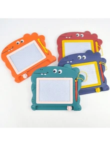 Black & White Magnetic Clipboard, Cartoon Dinosaur Drawing Board Puzzle Magnetic Small Graffiti Clipboard (Mini Clipboard, Not Recommended For Children) - Multicolor - View 3
