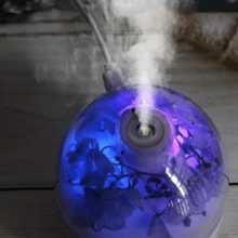 Humidificador Petal, humidificador, humidificador para flores preservadas, difusor de aromaterapia USB portátil para coche, bruma hidratante con luz nocturna y sonido suave. Adecuado para dormitorios, oficinas, salones, escritorios y vehículos. - Morado - Ver 8