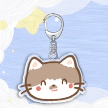 1pc Cute Cat Cartoon Acrylic Keychain/Gift For Couples And Fans/Car Key Chain/Bag Pendant - Multicolor - View 10