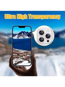 XINHONGYU （粉钻）钻石相机镜头保护膜，9H硬度钢化玻璃，防刮花，高清透明，防震，兼容 17 Pro Max/17 Pro/17 Air/16 Pro Max/16/16 Pro/16 Plus/15 Pro Max/15/14/13/12/11 Pro，适用于日常、办公、居家环境。这款手机摄像头保护膜闪耀晶莹，防水防震防摔，防刮花。 - 粉色 - 查看 3