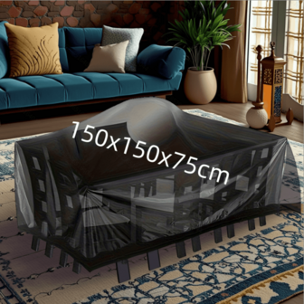 210D Outdoor Garden Patio Furniture Cover, Waterproof, Dustproof, UV-Resistant, Suitable For Outdoor Lawn Garden Table And Chair Furniture