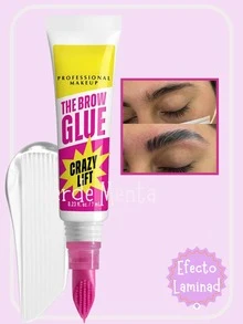 Gel GLUE modelador de cejas 3D, resistente al agua y al sudor, de secado rápido, gel de maquillaje para dar forma a las cejas, aspecto natural, transparente y ligero, fijador para el maquillaje de cejas, regalo para mujeres, Día de San Valentín/Día de la Madre Gel transparente impermeable para cejas - Gel transparente para cejas claro, efecto de laminación de cejas, cera para cejas sin residuos GLUE - 3 Pzs - Ver 2