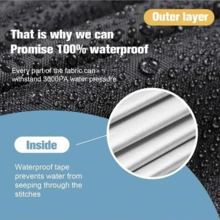 Patio Furniture Covers Waterproof 210D Outdoor Furniture Covers For Patio Furniture Sets, Sofa, Table And Chair Set Cover, Anti-UV Rain Snow Dust Wind-Proof - Black - View 9