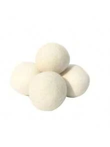 100% 天然可重复使用洗衣球 - 防静电柔顺球，温和呵护衣物，适用于轻柔洗涤程序 | 趣味设计 | 烘干球 | 家居必备套装，天然柔顺剂，防皱，去除宠物毛发，烘干纸张，烘干球 - 杏色 - 查看 5