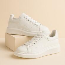 Men's Casual Sneakers McQueen Comfortable Minimalist Elegant Stylish -  Immediate Shipping - 白色 - 查看 5