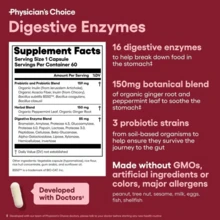 Physician's Choice Hack Your Tummy Bundle: DigestiveEnzymes & 60 Billion Probiotic-Digestion, Lmmune &Bloating Support For Men & Women - 3 - 查看 5