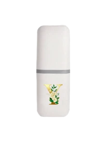 Soporte para cepillo de dientes portátil en color oro rosa, mantiene tu cepillo de dientes limpio y fácil de transportar. Estante para cepillo de dientes para viajes, tapa de vaso portátil para cepillo de dientes, apto para viajes, campamentos, viajes de negocios y escuela, vaso multiusos para cepillo de dientes, vaso de lavado portátil, set de almacenamiento de cepillo de dientes y artículos de tocador, caja de almacenamiento de artículos de tocador minimalista, artículo de viaje esencial, accesorio de baño, artículos del hogar y almacenamiento (blanco) - Multicolor - Ver 28