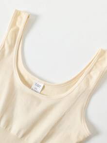 Women's 3-Pack Seamless One-Piece Active Tops – High-Stretch Training & Yoga Bodysuit Set In Coffee, Black & Cream White - 彩色 - 查看 6