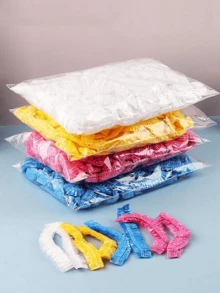 50/100/200个装 特大加厚一次性透明塑料多用途浴帽 - 無色 - 查看 6