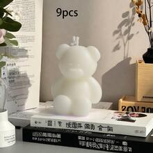 9/4pcs Cute Mini Bear DIY Scented Candles Graduation Birthday Gifts ,Room Decoration,Home Atmosphere - Multicolor - View 16
