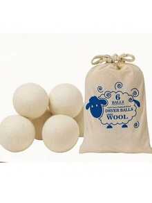 100% 天然可重复使用洗衣球 - 防静电柔顺球，温和呵护衣物，适用于轻柔洗涤程序 | 趣味设计 | 烘干球 | 家居必备套装，天然柔顺剂，防皱，去除宠物毛发，烘干纸张，烘干球 - 杏色 - 查看 6