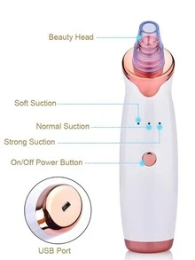Blackhead And Whitehead Remover, Vacuum Suction Extractor, Rechargeable Device, Acne Remover - Blanco - Ver 7