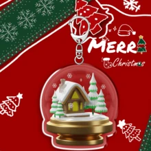 1pc Christmas Gift Cartoon Acrylic Keychain/Gift For Couples And Fans/Car Key Chain/Bag Pendant - Multicolor - View 11